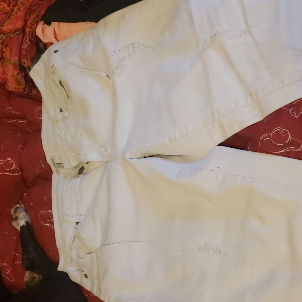 White jeans